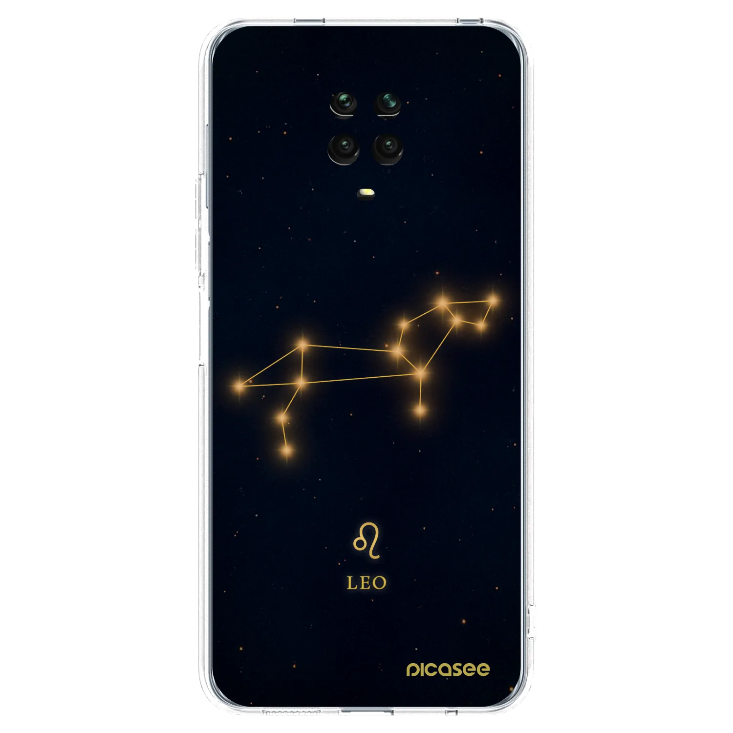 Picasee Xiaomi Redmi Note 9S Hülle - Transparentes Silikon - LEO