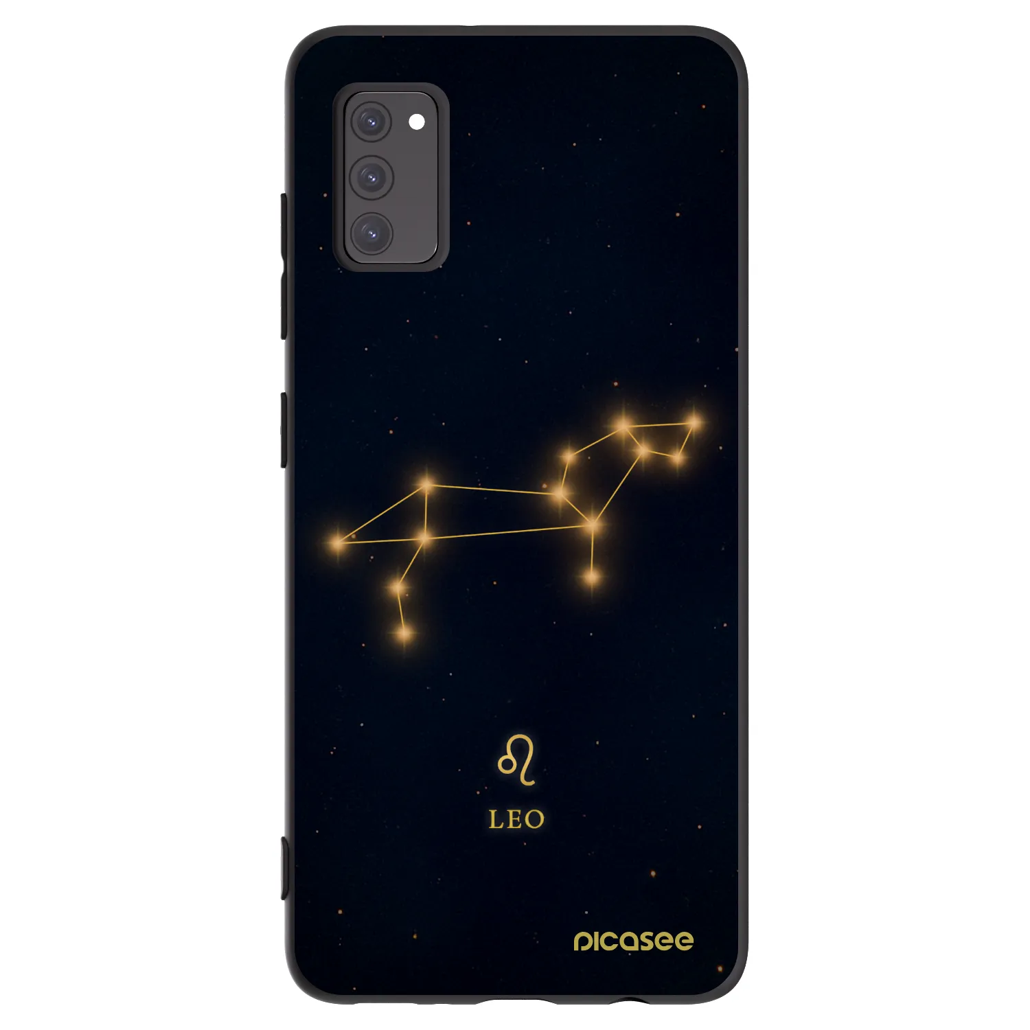 Picasee Samsung Galaxy A41 A415F Hülle - Schwarzes Silikon - LEO