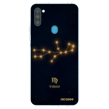 Picasee Samsung Galaxy M11 Hülle - Transparentes Silikon - VIRGO