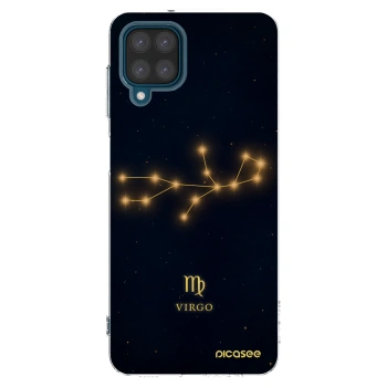 Picasee Samsung Galaxy A12 A125F Hülle - Transparentes Silikon - VIRGO