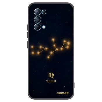 Picasee OPPO Reno 5 5G Hülle - Schwarzes Silikon - VIRGO