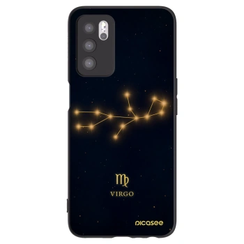 Picasee OPPO A16 Hülle - Schwarzes Silikon - VIRGO