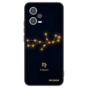 Picasee Xiaomi Redmi Note 12 5G Hülle - Schwarzes Silikon - VIRGO