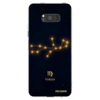 Picasee Samsung Galaxy S8 G950F Hülle - Transparentes Silikon - VIRGO