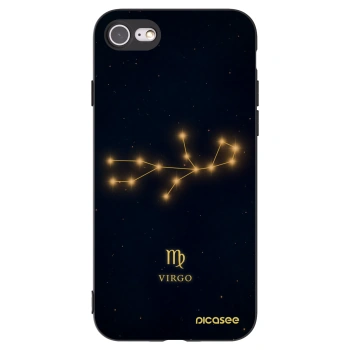 Picasee Apple iPhone 8 Hülle - Schwarzes Silikon - VIRGO