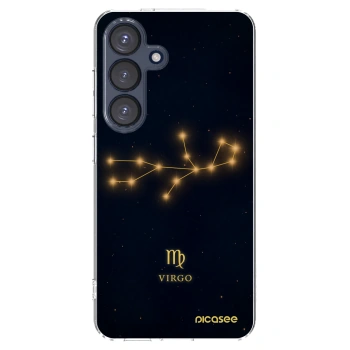 Picasee Samsung Galaxy S25 5G Hülle - Transparentes Silikon - VIRGO