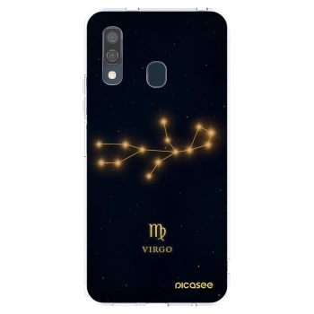 Picasee Samsung Galaxy A40 A405F Hülle - Transparentes Silikon - VIRGO