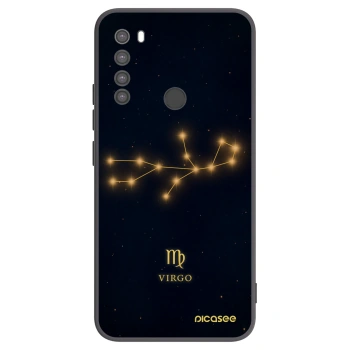 Picasee Xiaomi Redmi Note 8 Hülle - Schwarzes Silikon - VIRGO