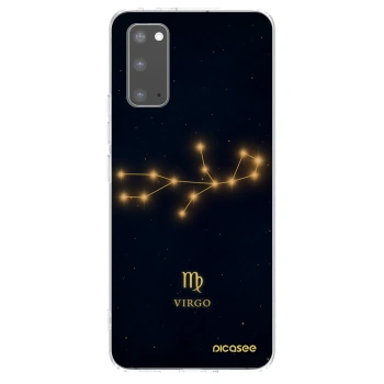 Picasee Samsung Galaxy S20 G980F Hülle - Transparentes Silikon - VIRGO