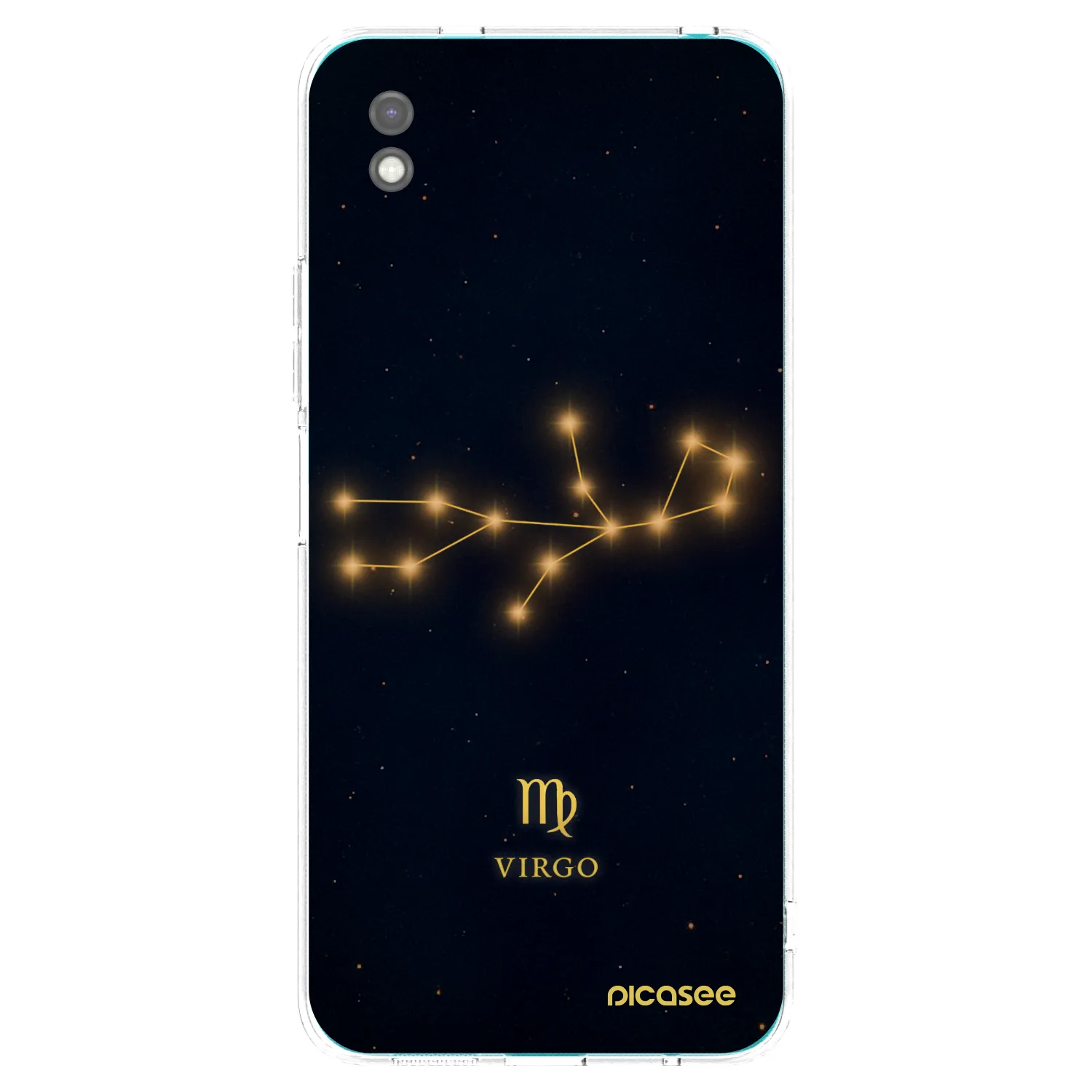Picasee Xiaomi Redmi 9A Hülle - Schwarzes Silikon - VIRGO