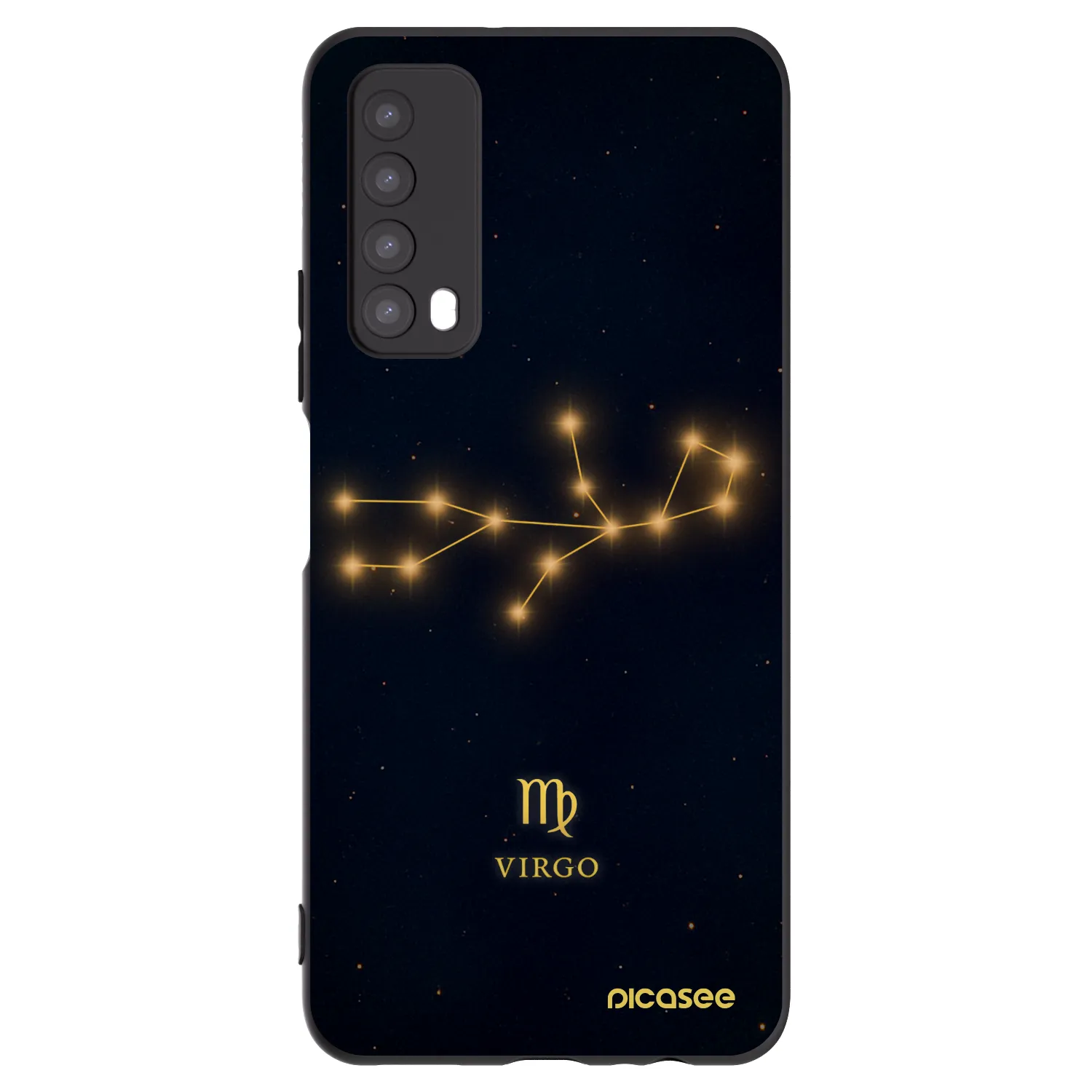 Picasee Huawei P Smart 2021 Hülle - Schwarzes Silikon - VIRGO