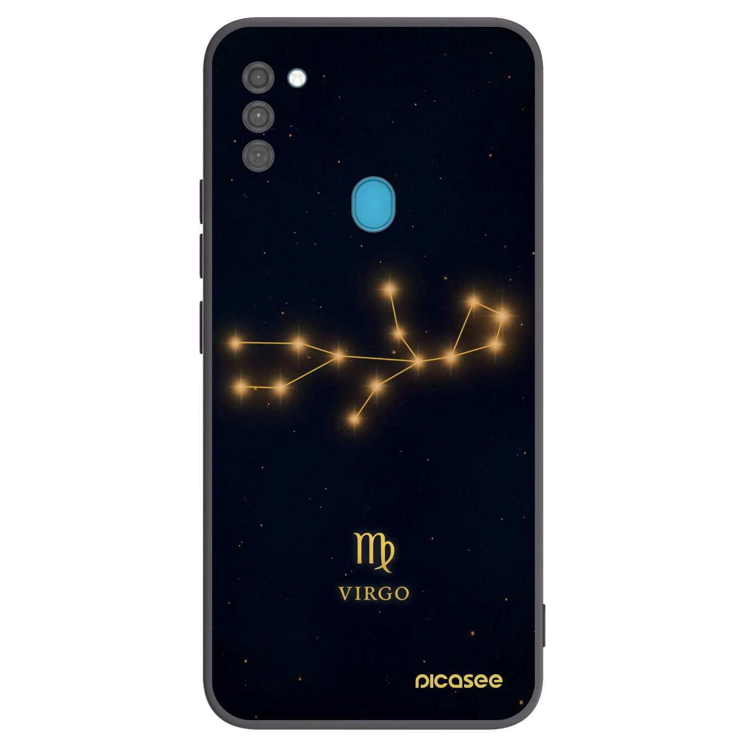 Picasee Samsung Galaxy M11 Hülle - Schwarzes Silikon - VIRGO