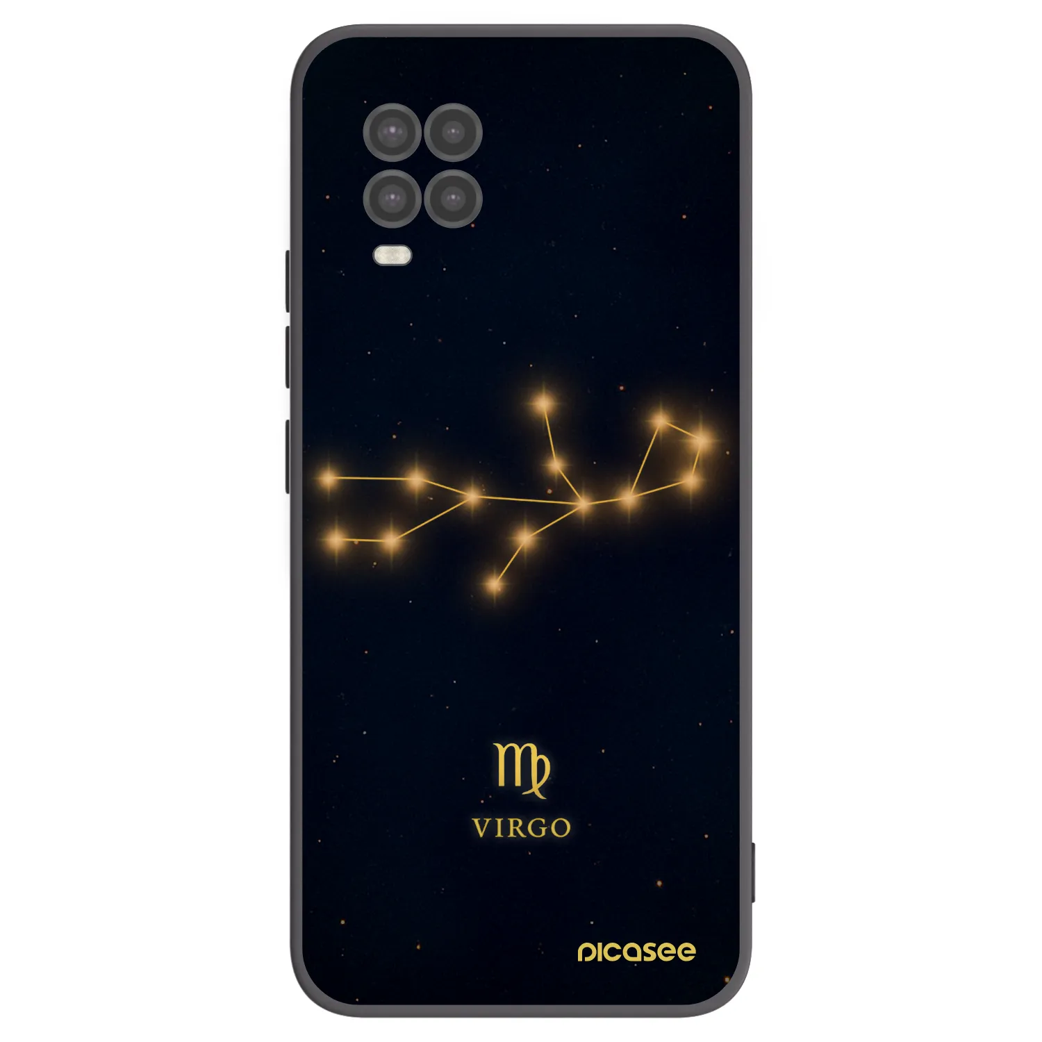 Picasee Xiaomi Mi 10 Lite Hülle - Schwarzes Silikon - VIRGO