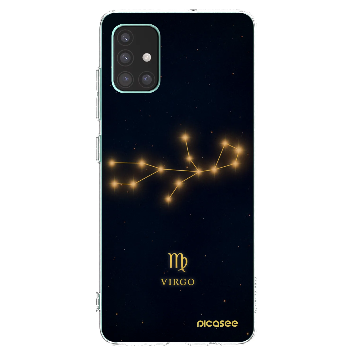 Picasee Samsung Galaxy M51 M515F Hülle - Transparentes Silikon - VIRGO