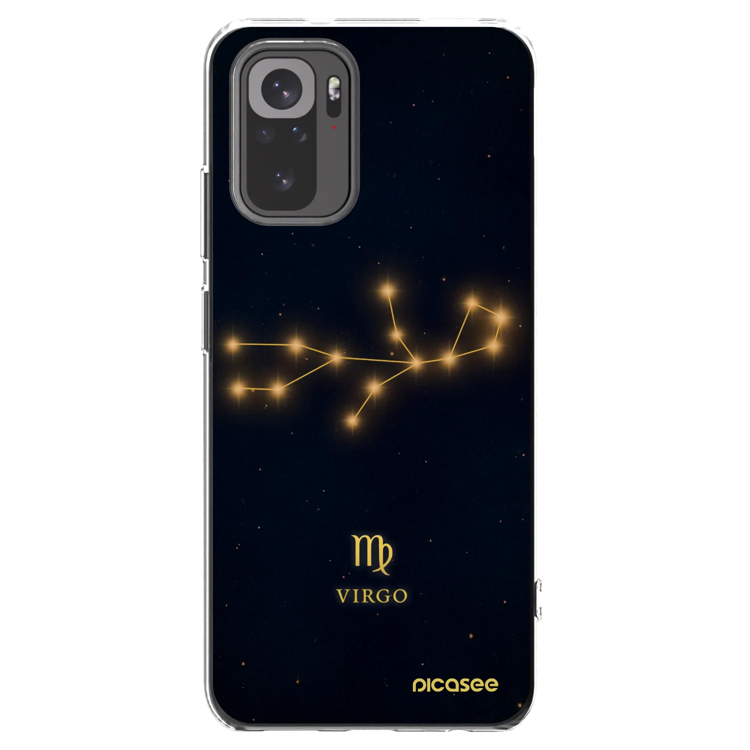 Picasee Xiaomi Redmi Note 10 Hülle - Transparentes Silikon - VIRGO