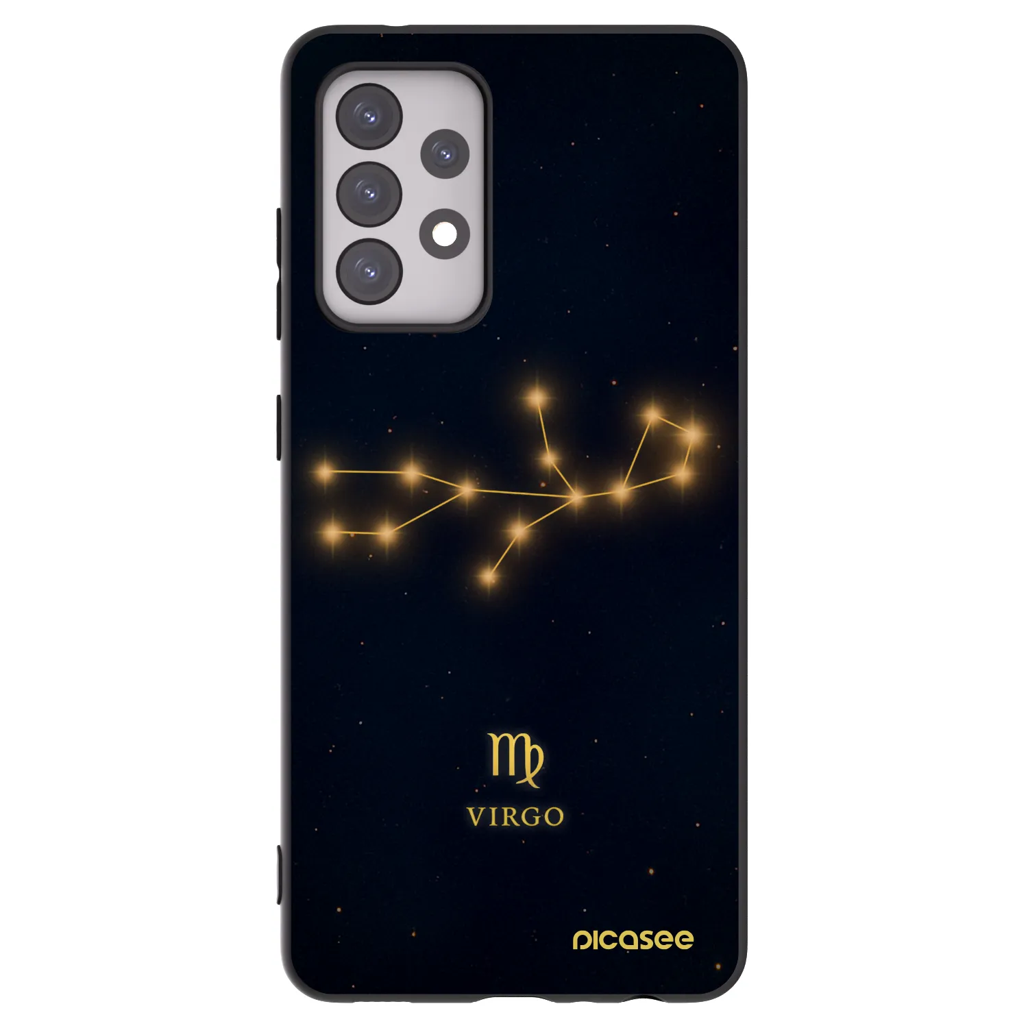 Picasee Samsung Galaxy A52 5G A525F Hülle - Schwarzes Silikon - VIRGO