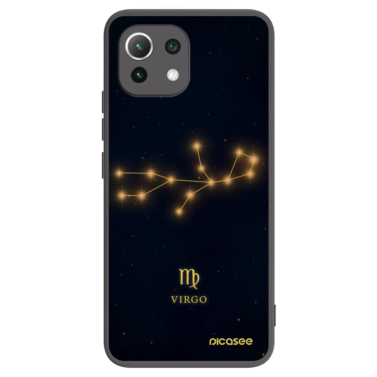 Picasee Xiaomi Mi 11 Lite Hülle - Schwarzes Silikon - VIRGO
