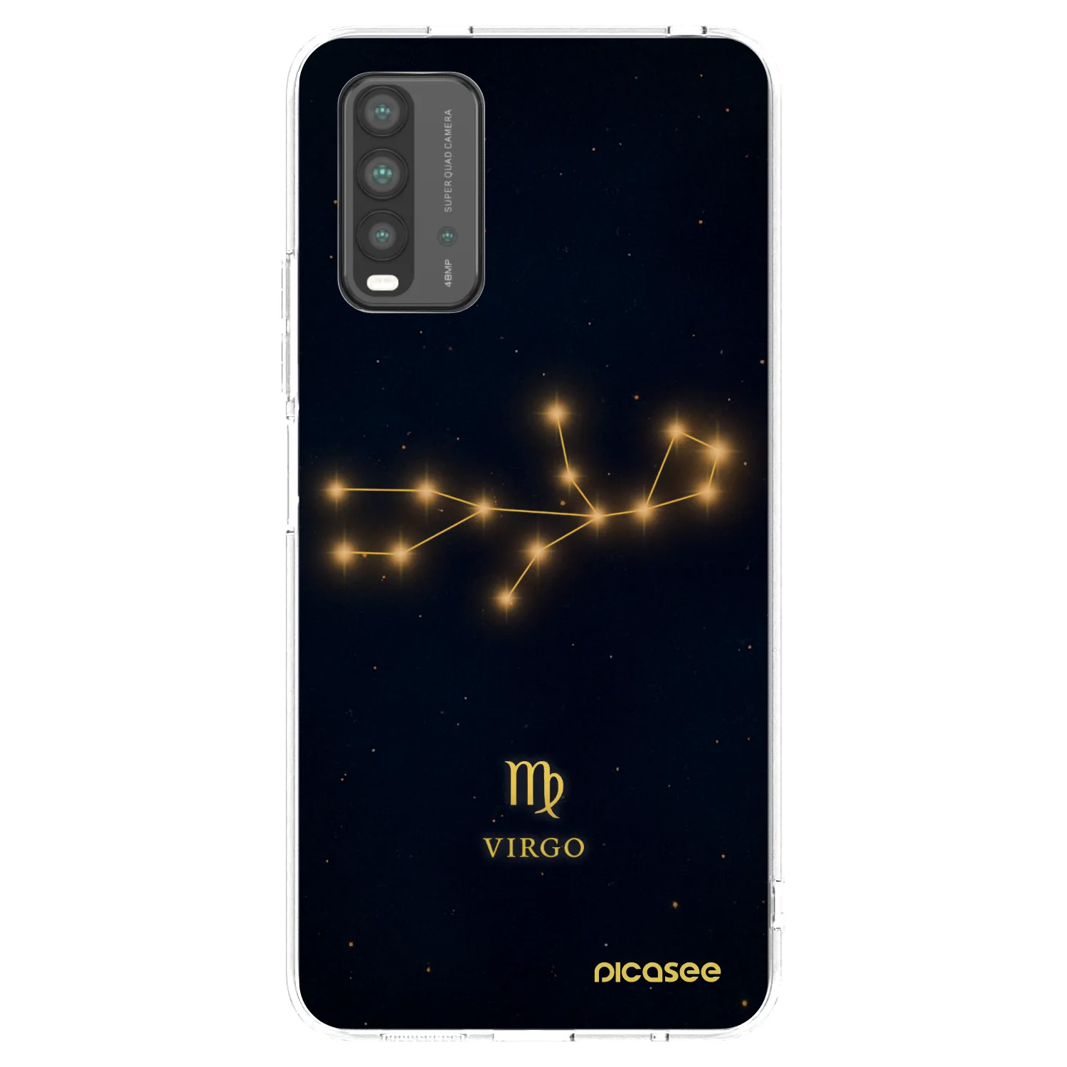 Picasee Xiaomi Redmi 9T Hülle - Schwarzes Silikon - VIRGO