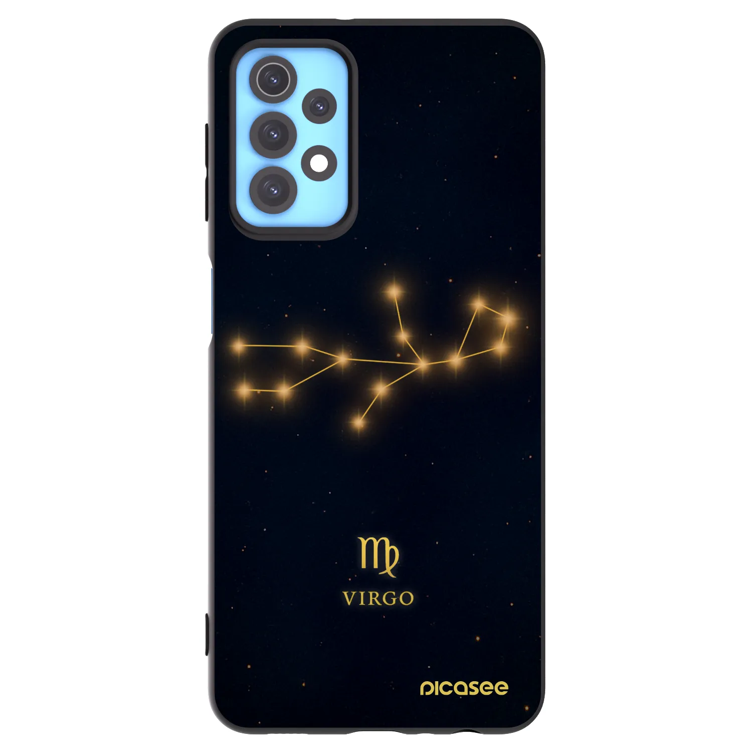 Picasee Samsung Galaxy A32 4G SM-A325F Hülle - Schwarzes Silikon - VIRGO
