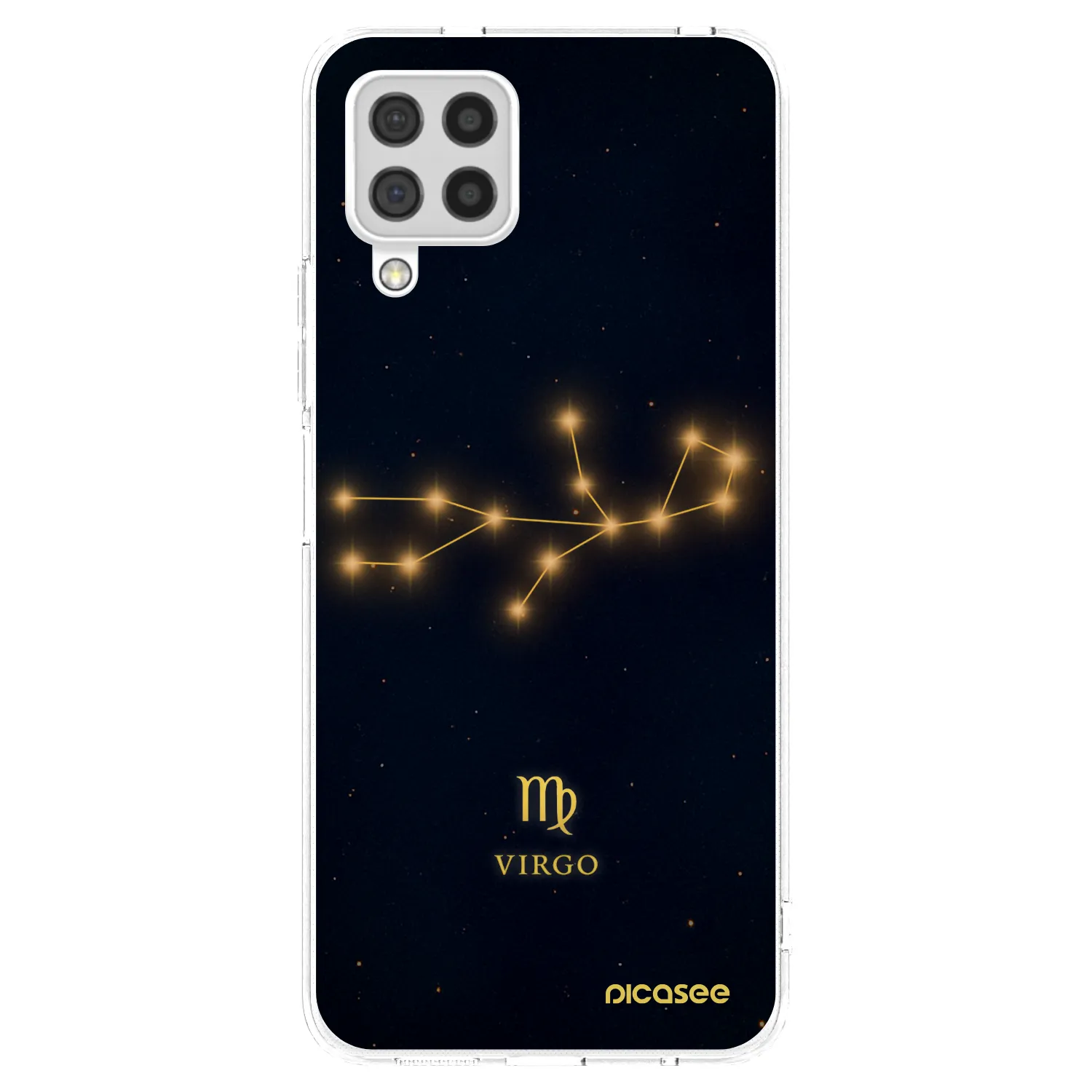Picasee Samsung Galaxy A22 A225F 4G Hülle - Transparentes Silikon - VIRGO
