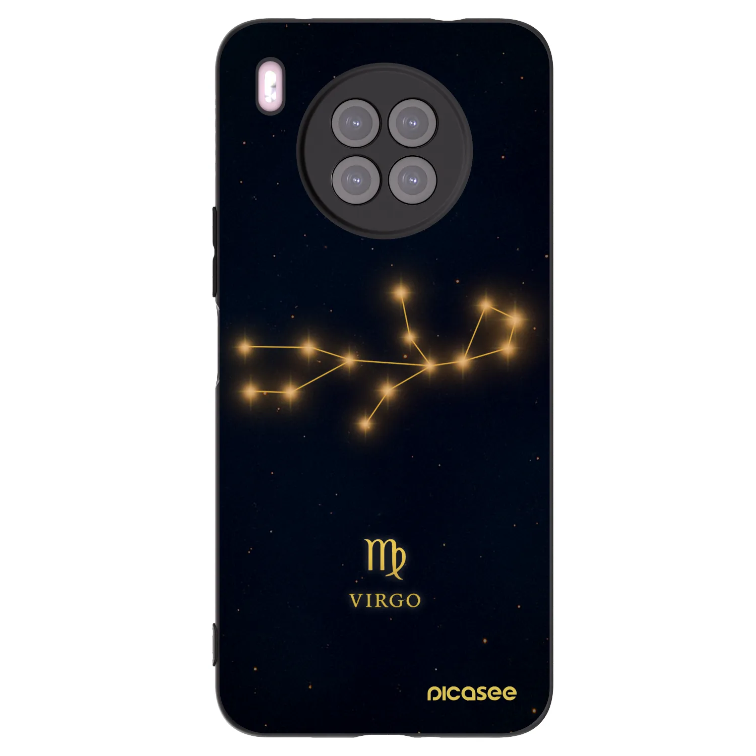 Picasee Huawei Nova 8i Hülle - Schwarzes Silikon - VIRGO