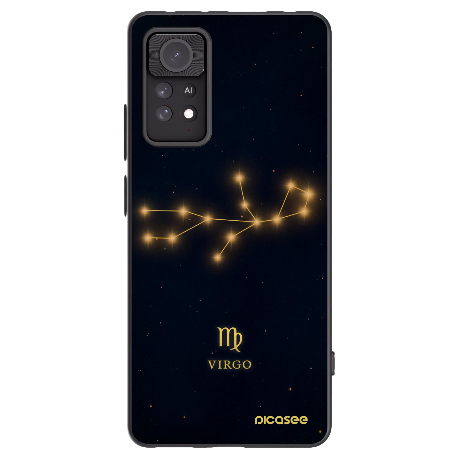 Picasee Xiaomi Redmi Note 11 Pro Hülle - Schwarzes Silikon - VIRGO