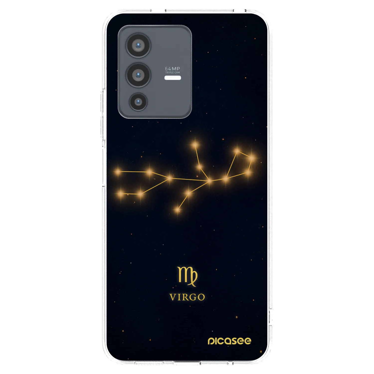Picasee Vivo V23 5G Hülle - Transparentes Silikon - VIRGO