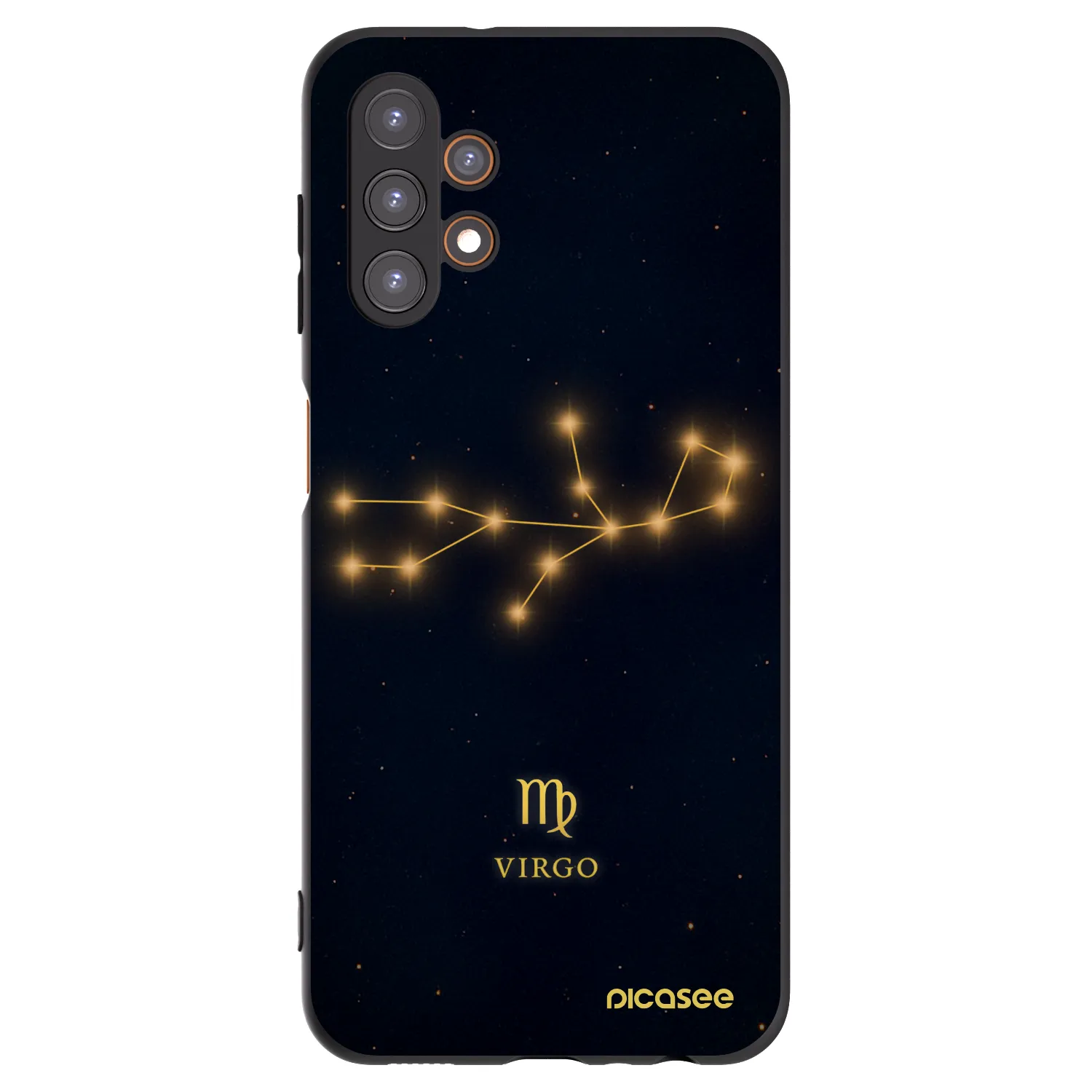 Picasee Samsung Galaxy A13 4G A135 Hülle - Schwarzes Silikon - VIRGO