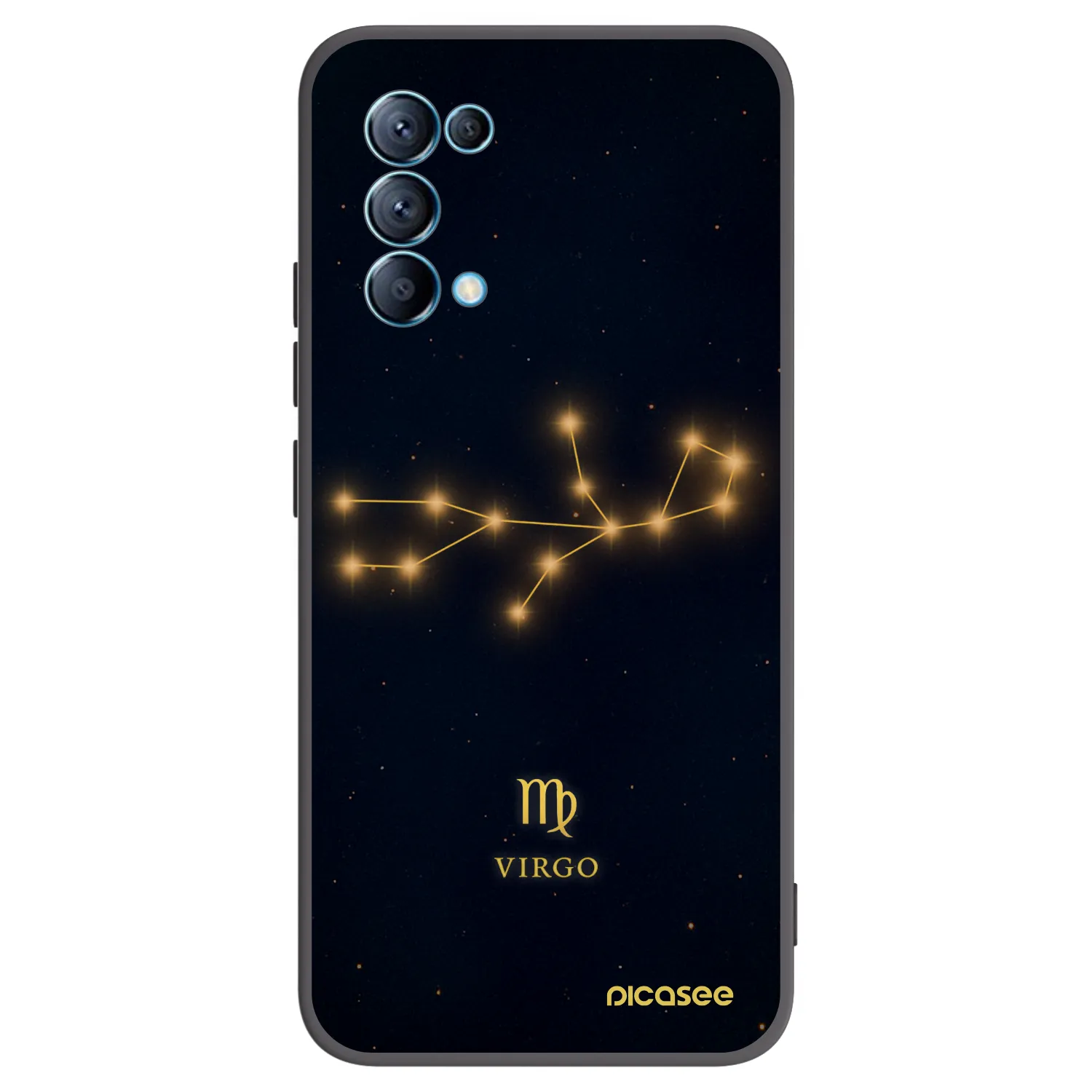 Picasee OPPO Reno 5 5G Hülle - Schwarzes Silikon - VIRGO