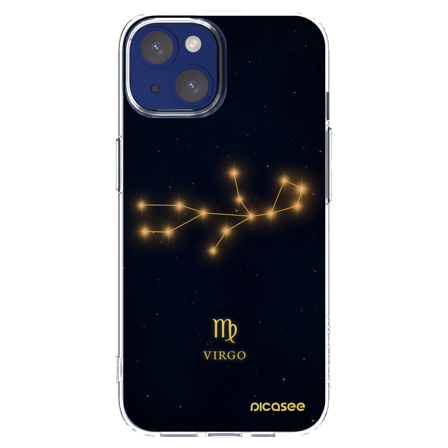 Picasee Apple iPhone 14 Hülle - Transparentes Silikon - VIRGO