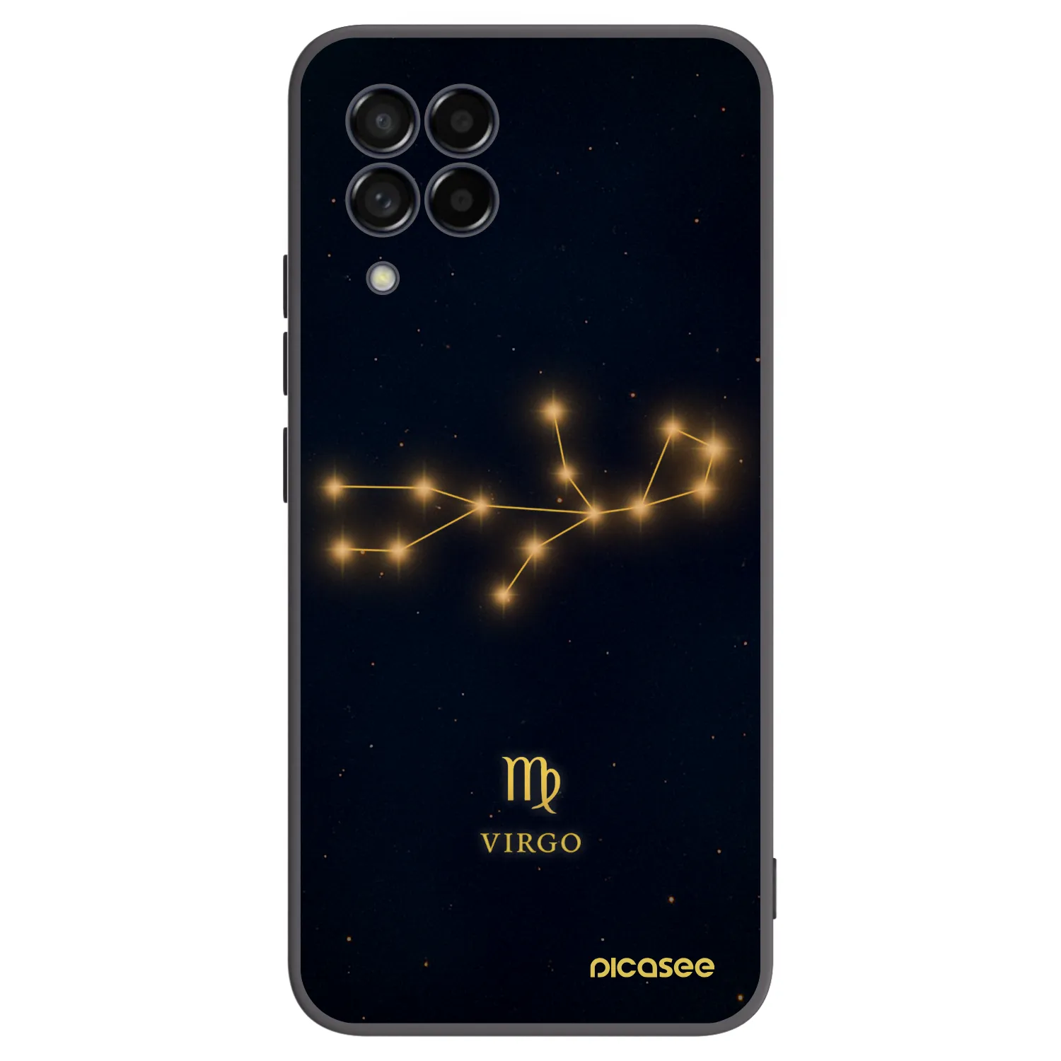 Picasee Samsung Galaxy M53 5G Hülle - Schwarzes Silikon - VIRGO
