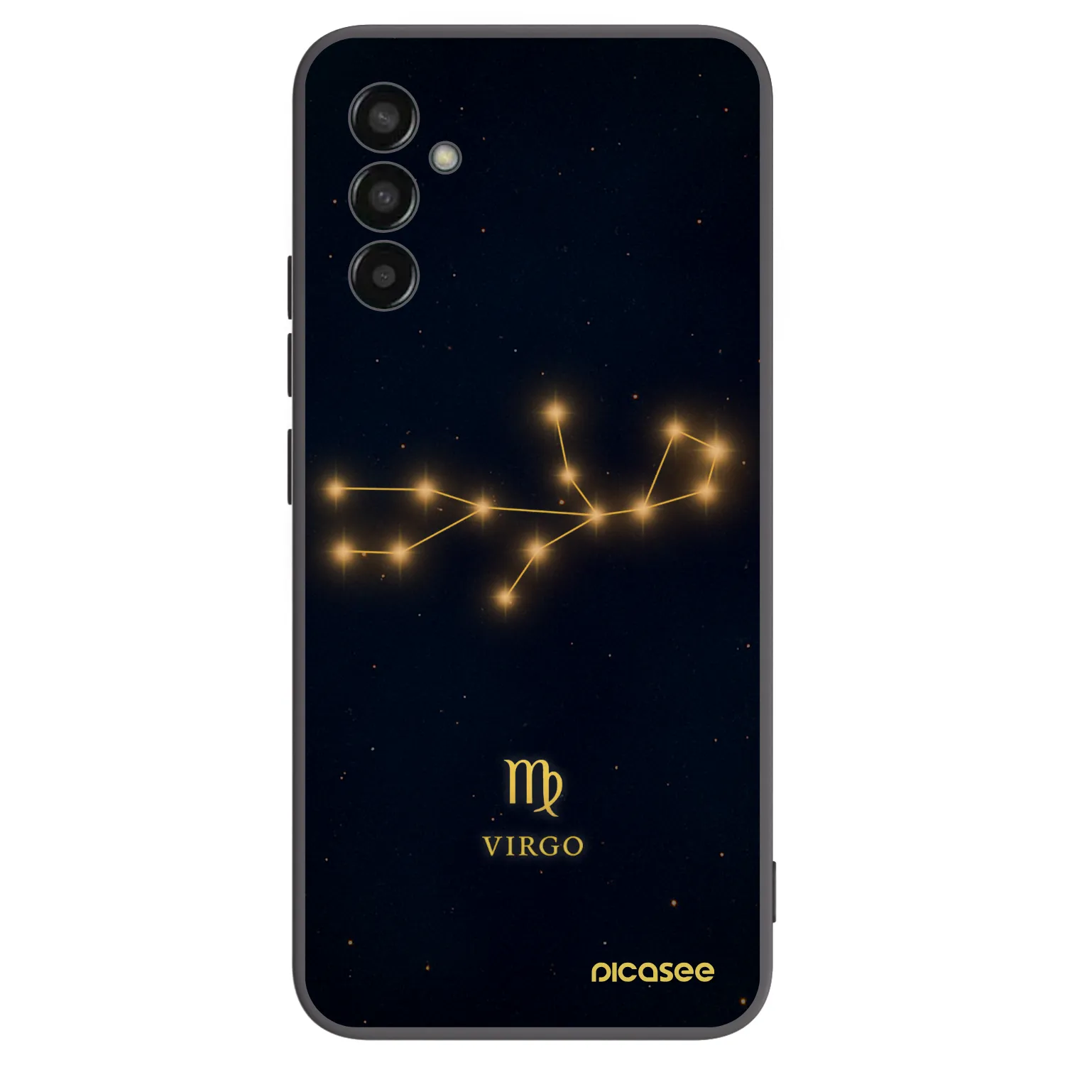 Picasee Samsung Galaxy M13 M135F Hülle - Schwarzes Silikon - VIRGO