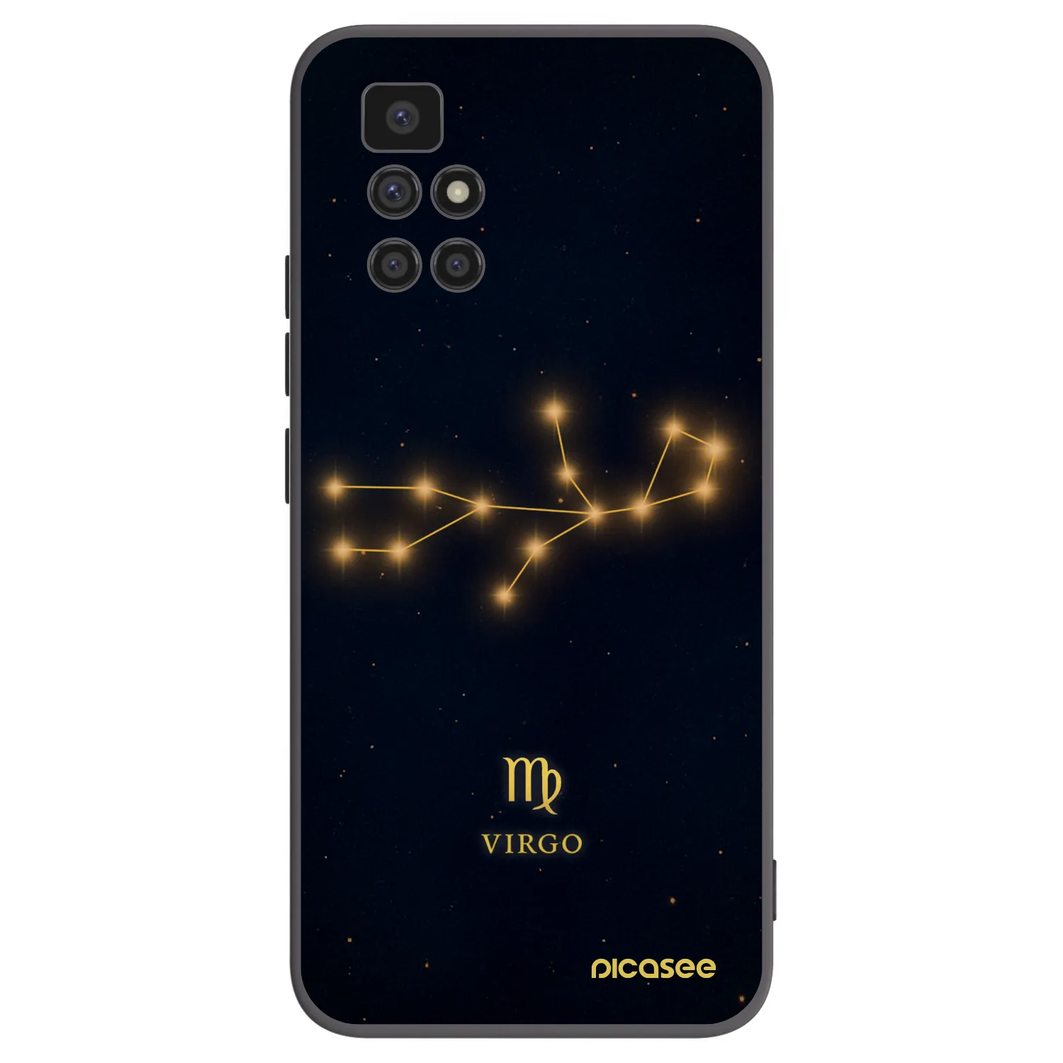 Picasee Xiaomi Redmi 10 (2022) Hülle - Schwarzes Silikon - VIRGO