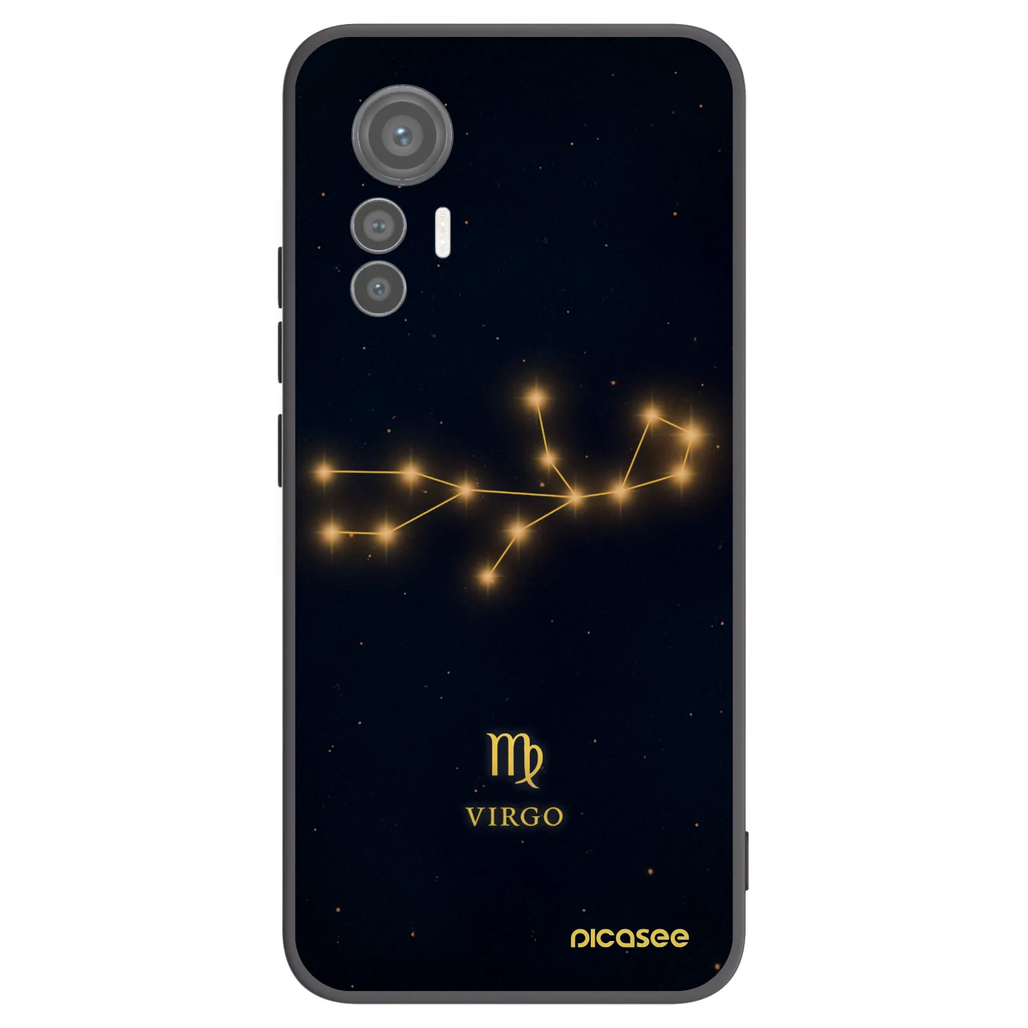 Picasee Xiaomi 12 Lite Hülle - Schwarzes Silikon - VIRGO