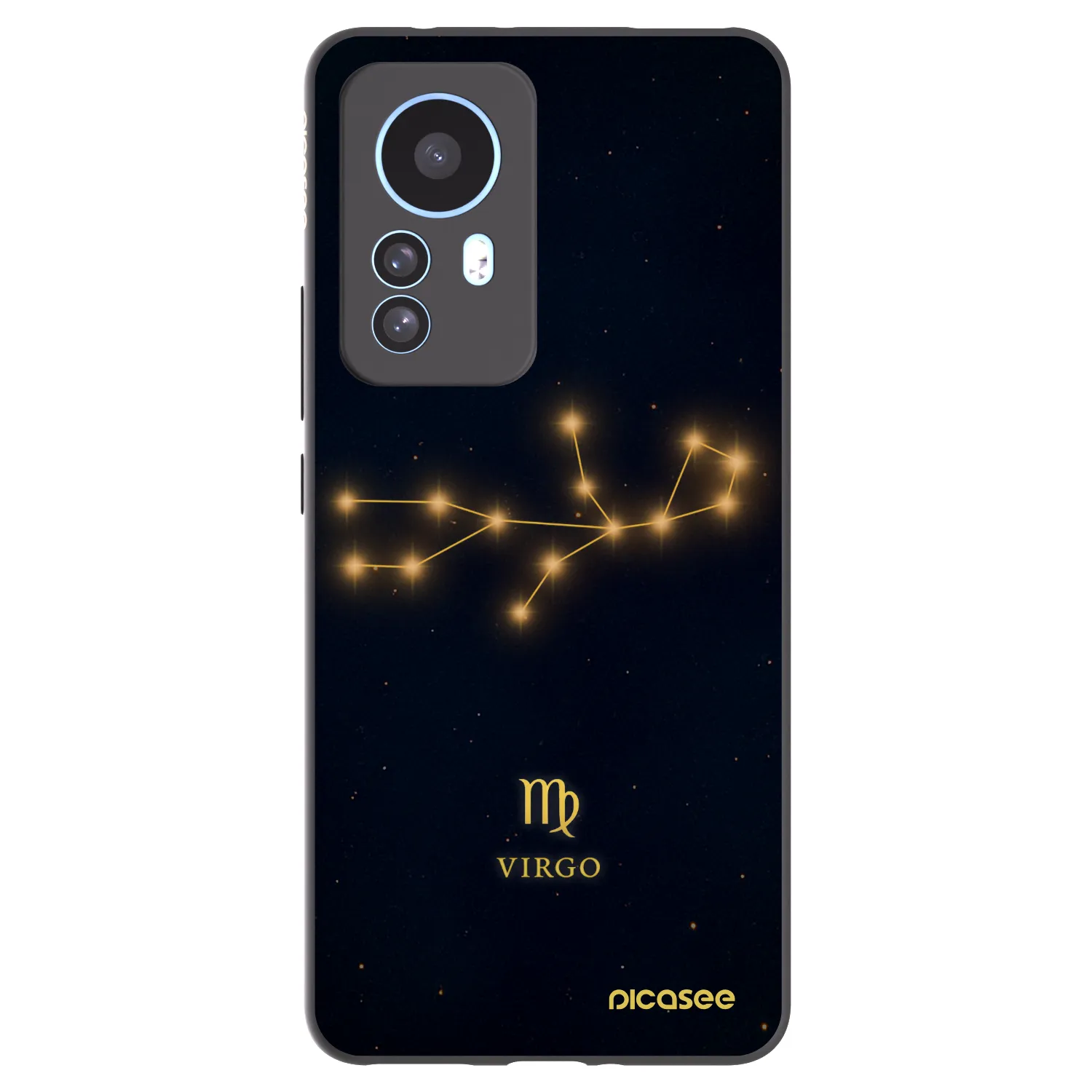 Picasee Xiaomi 12T Pro Hülle - Schwarzes Silikon - VIRGO