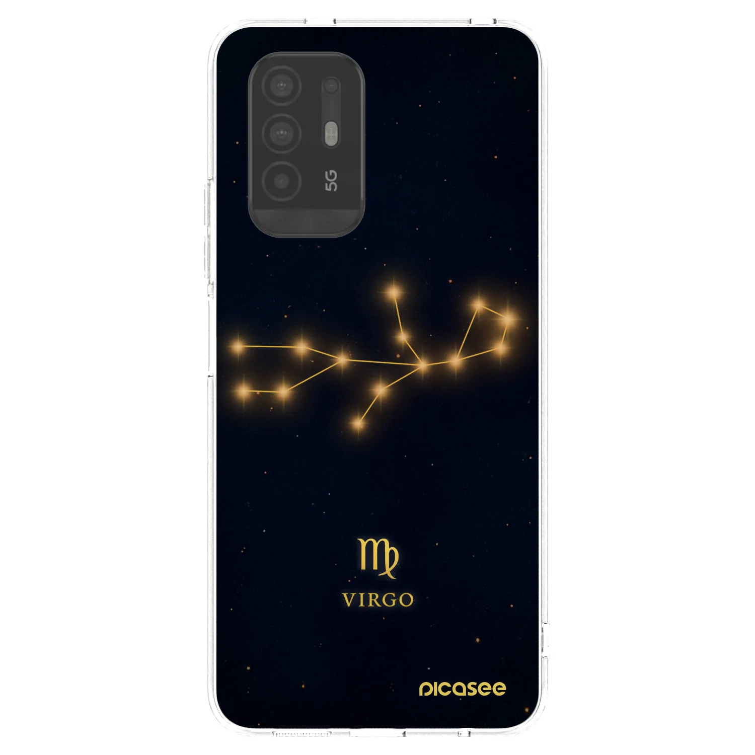 Picasee OPPO A94 5G Hülle - Transparentes Silikon - VIRGO