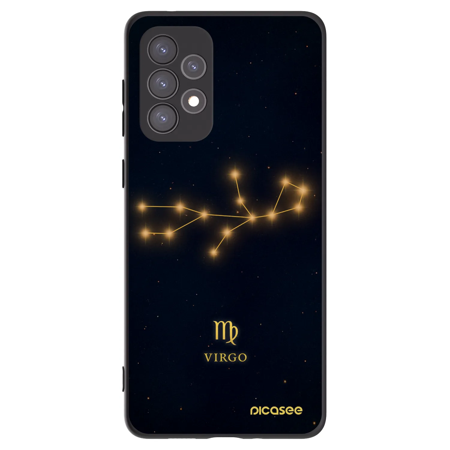 Picasee Samsung Galaxy A73 5G Hülle - Schwarzes Silikon - VIRGO