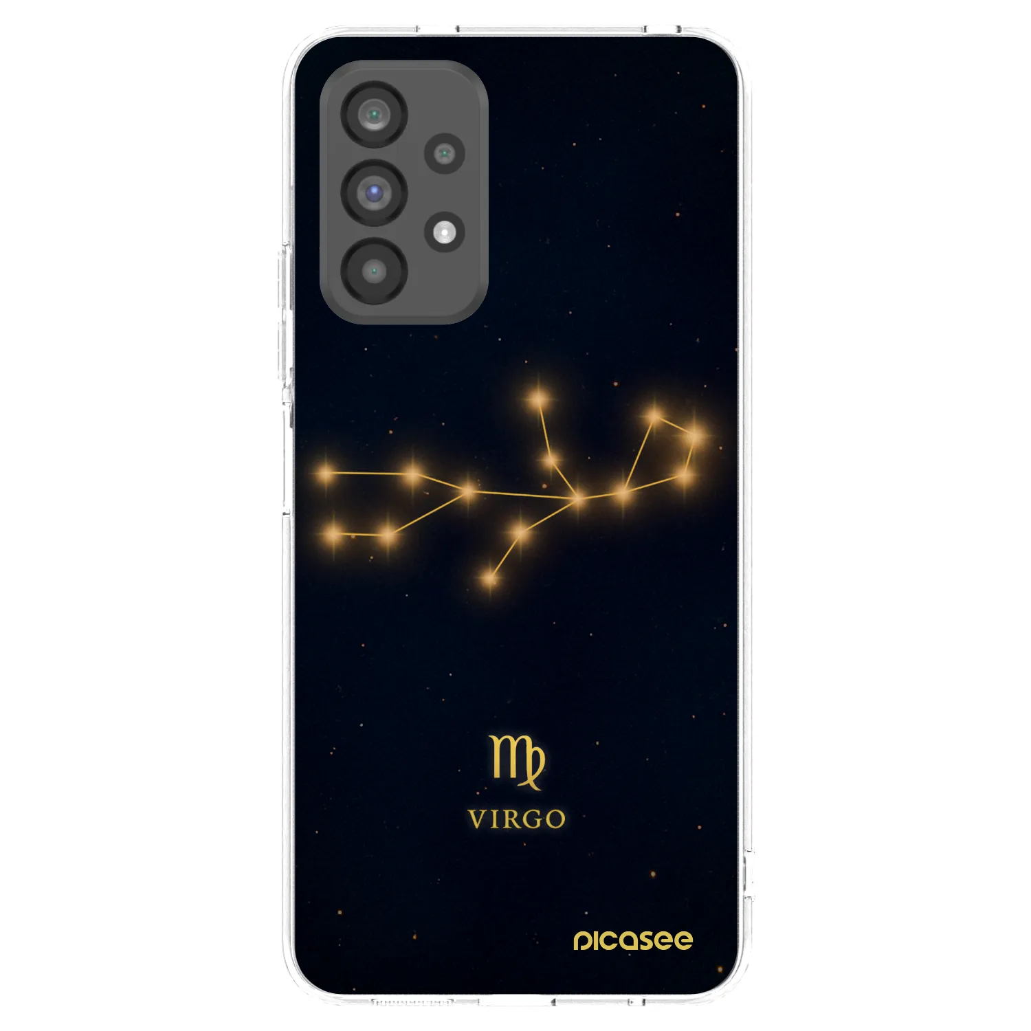 Picasee Samsung Galaxy A73 5G Hülle - Transparentes Silikon - VIRGO