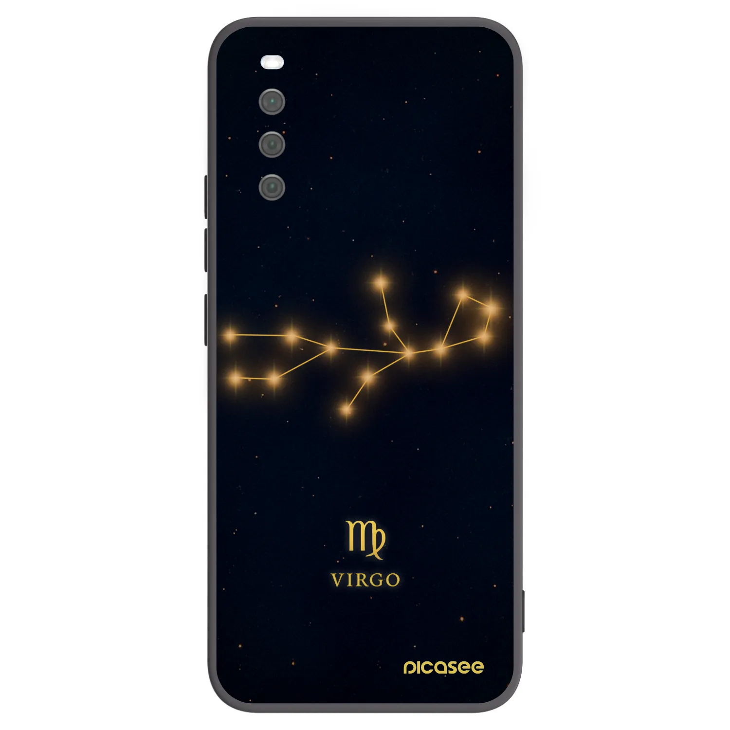 Picasee Sony Xperia 10 III Hülle - Schwarzes Silikon - VIRGO