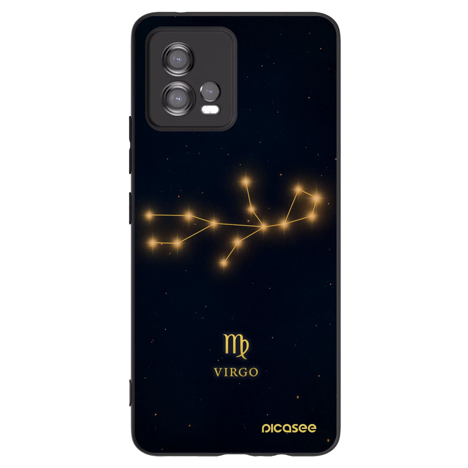 Picasee Motorola Moto G72 Hülle - Schwarzes Silikon - VIRGO