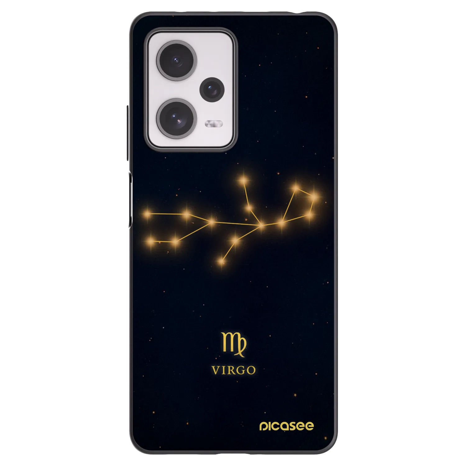 Picasee Xiaomi Redmi Note 12 Pro+ 5G Hülle - Schwarzes Silikon - VIRGO