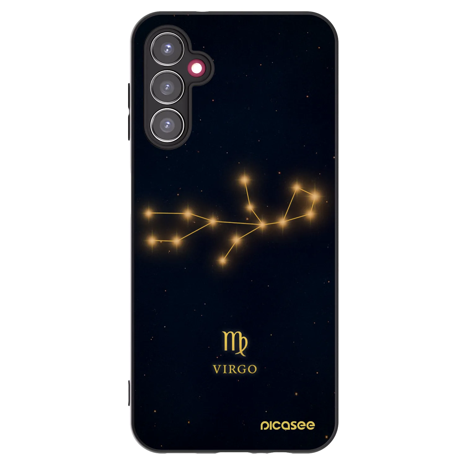 Picasee Samsung Galaxy A14 5G A146P Hülle - Schwarzes Silikon - VIRGO