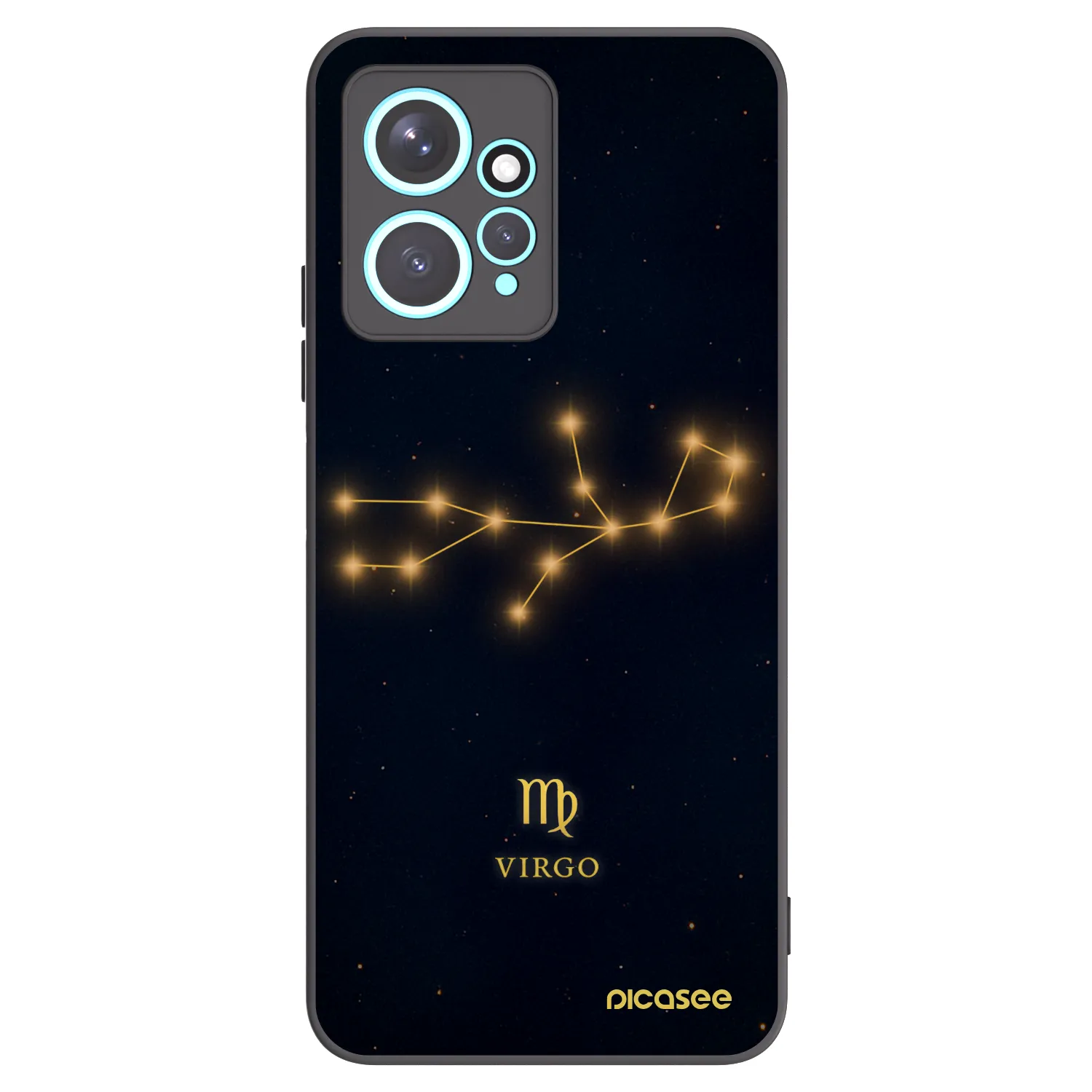 Picasee Xiaomi Redmi Note 12 4G Hülle - Schwarzes Silikon - VIRGO