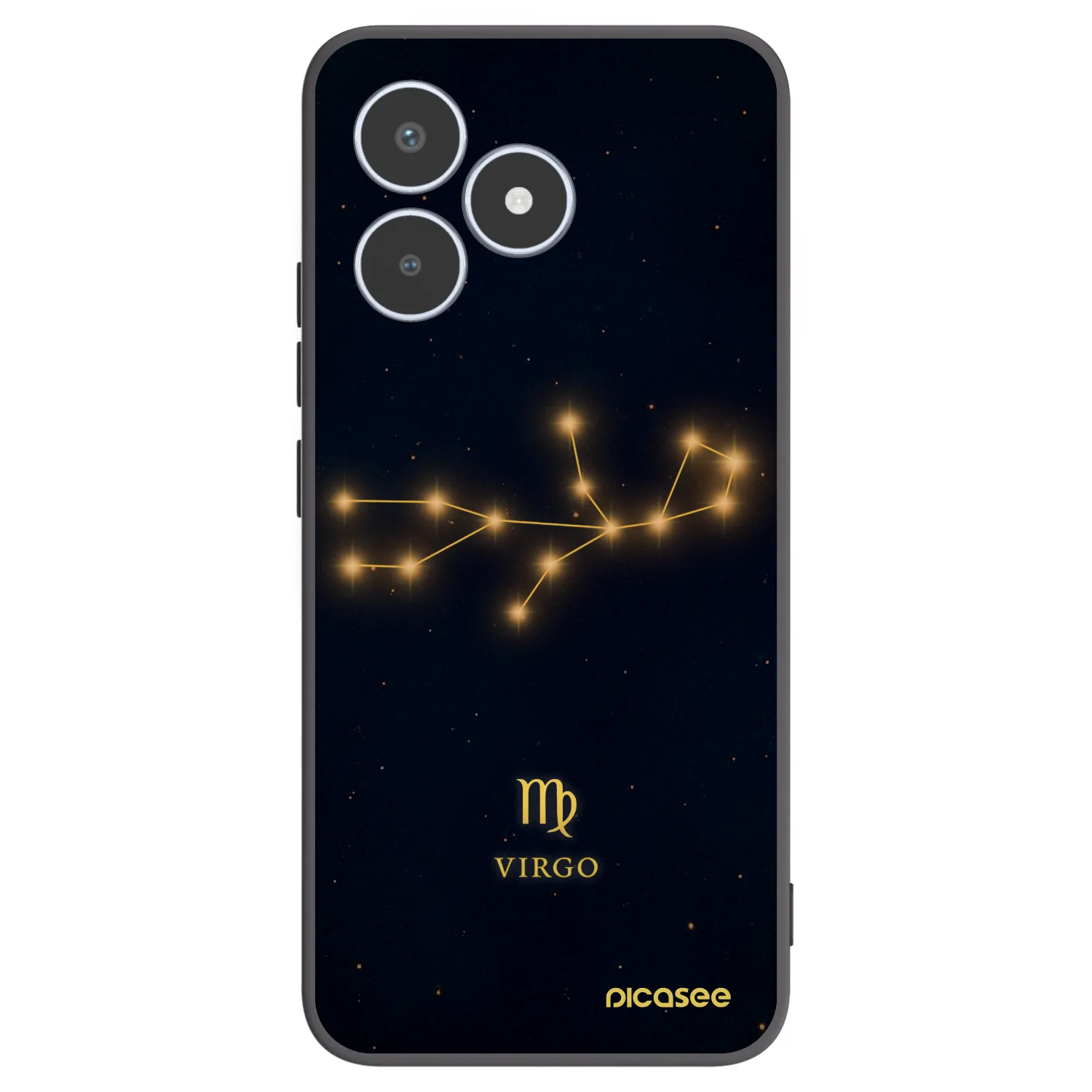 Picasee Realme C53 Hülle - Schwarzes Silikon - VIRGO