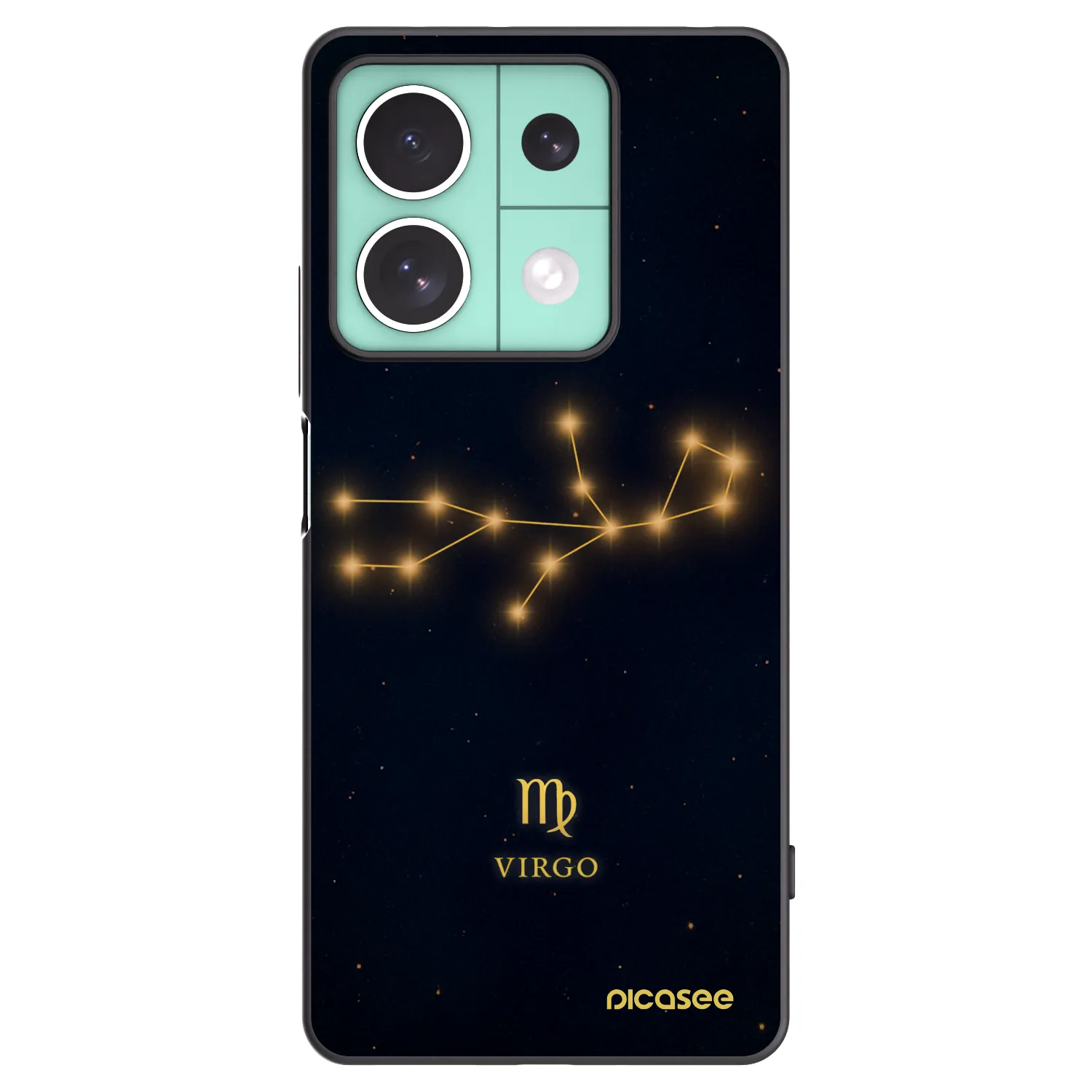 Picasee Xiaomi Redmi Note 13 5G Hülle - Schwarzes Silikon - VIRGO