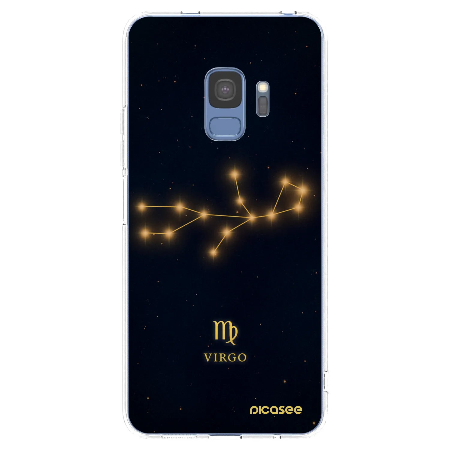 Picasee Samsung Galaxy S9 G960F Hülle - Transparentes Silikon - VIRGO