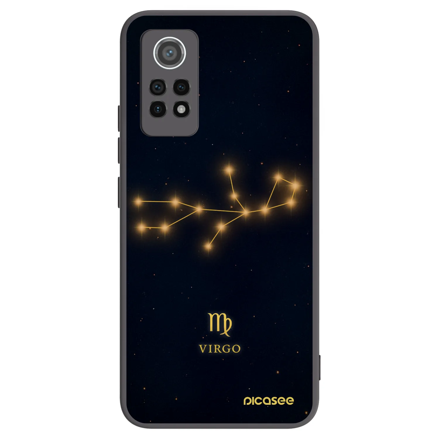 Picasee Xiaomi Redmi Note 12 Pro 4G Hülle - Schwarzes Silikon - VIRGO