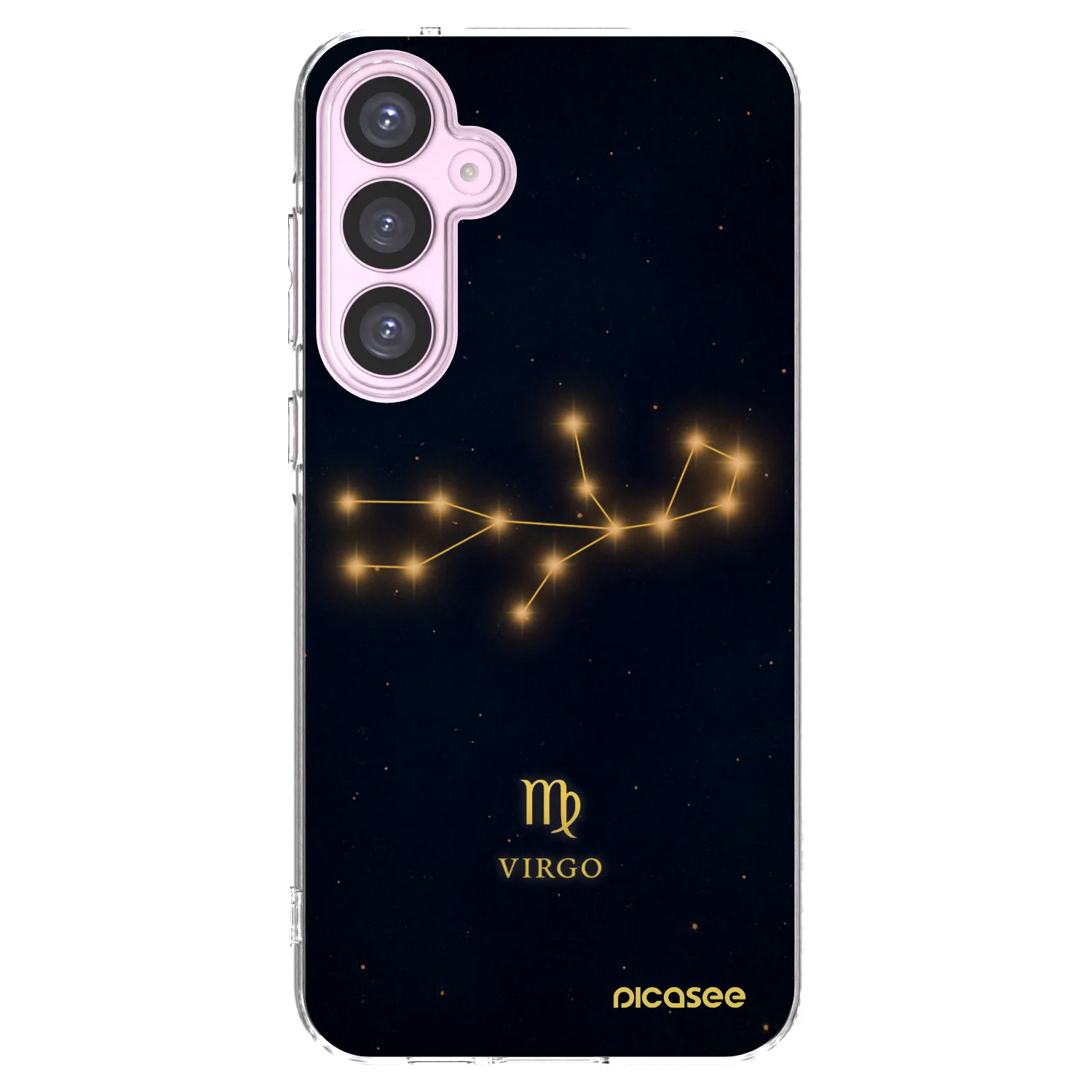 Picasee Samsung Galaxy A55 5G A556B Hülle - Transparentes Silikon - VIRGO