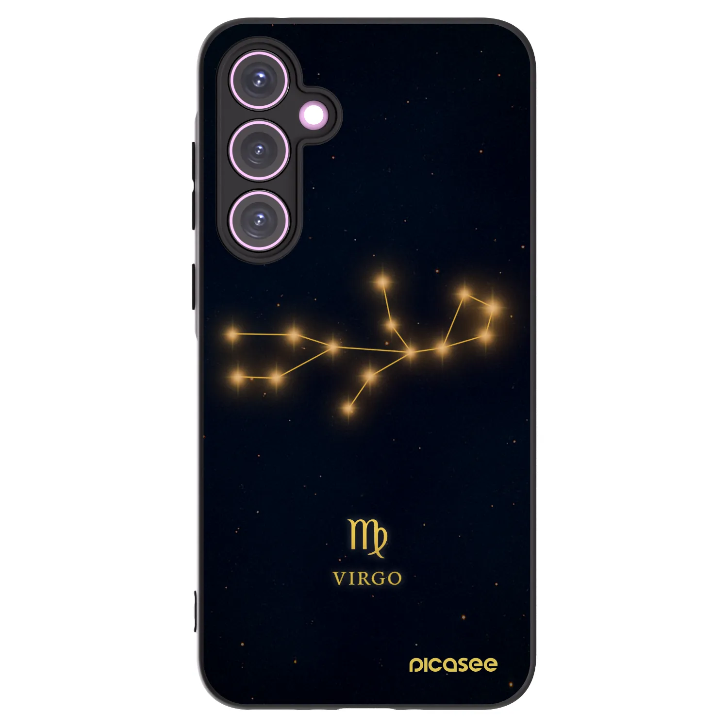 Picasee Samsung Galaxy A35 5G A356B Hülle - Schwarzes Silikon - VIRGO