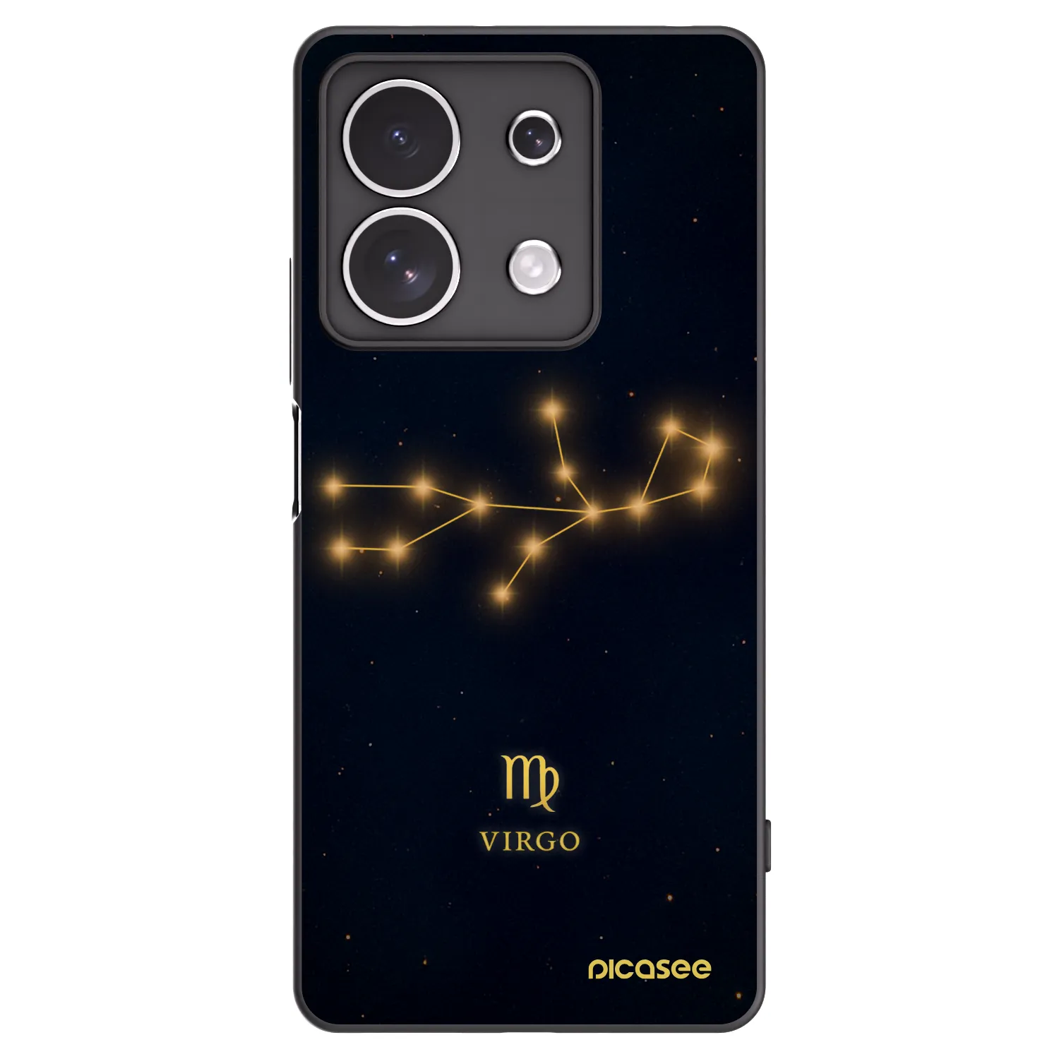 Picasee Xiaomi Redmi Note 13 4G Hülle - Schwarzes Silikon - VIRGO